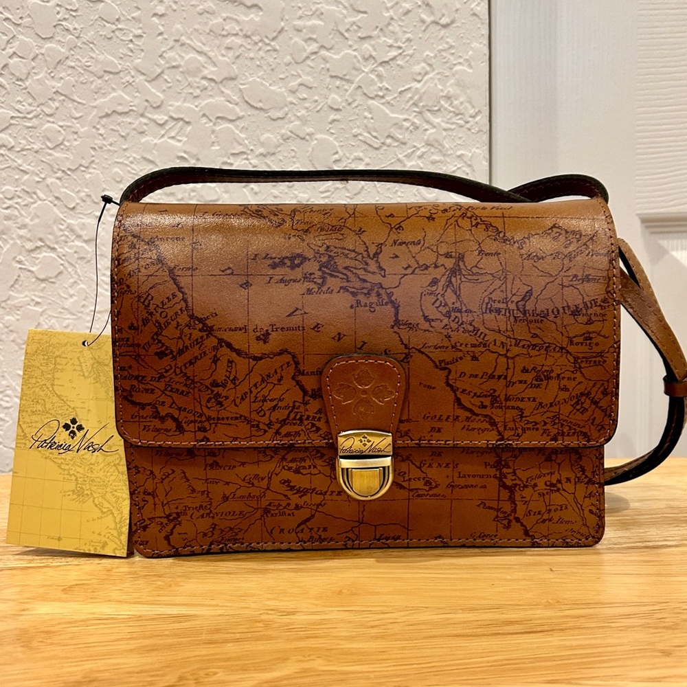 Patricia Nash Laurentina Crossbody Map Print